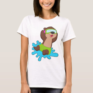 Otter Zwemmen Zwembril Zomer T-shirt