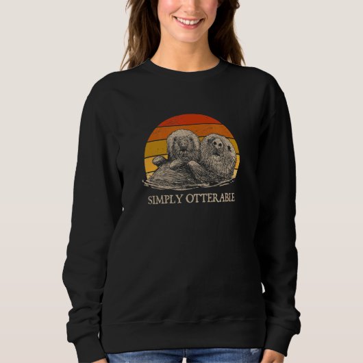 Otterable Otter Humor Zee Dier Outfit Trui (Voorkant)