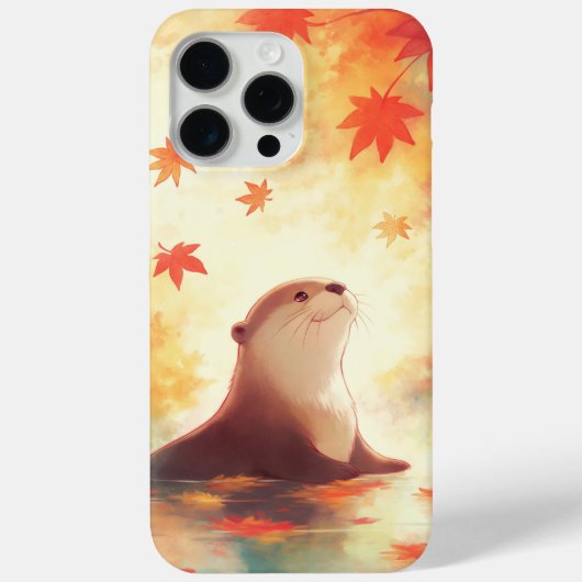 Otterblik onder vallende bladeren Case-Mate iPhone case (Achterkant)