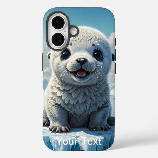Otterbox baby zeehondenpup zittend op een ijsberg Case-Mate iPhone case (Achterkant)