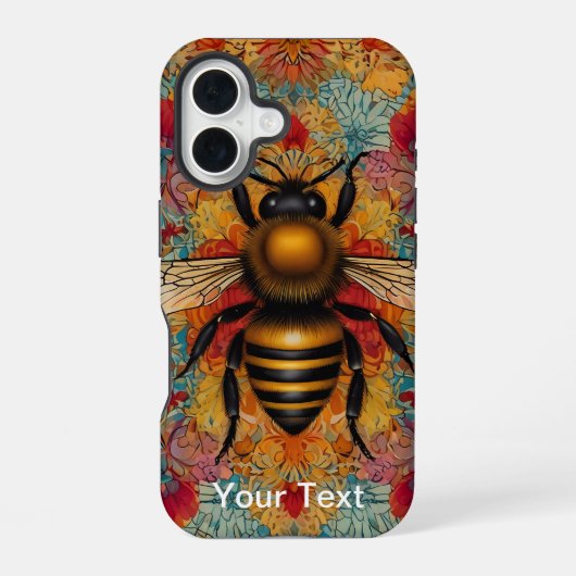 OtterBox Bee Patten Design iPhone 16 Hoesje (Achterkant)