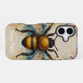 OtterBox Bij Patroon Design iPhone 16 Hoesje (Achterkant horizontaal)