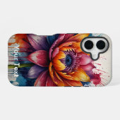 OtterBox Flower Watercolor iPhone 16 Hoesje (Achterkant horizontaal)
