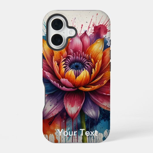 OtterBox Flower Watercolor iPhone 16 Hoesje (Achterkant)