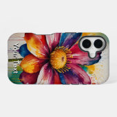 OtterBox Flower Watercolor iPhone 16 Hoesje (Achterkant horizontaal)
