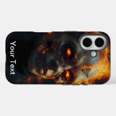 Otterbox Inferno Zombie Skull Infernal Flame Case-Mate iPhone Case (Achterkant (horizontaal))