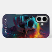 Otterbox Inferno Zombie Skull Infernal Flame Case-Mate iPhone Case (Achterkant (horizontaal))