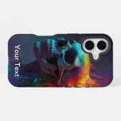 Otterbox Inferno Zombie Skull Infernal Flame iPhone 16 Hoesje (Achterkant horizontaal)