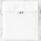 otterengel ronde sticker (Tas)