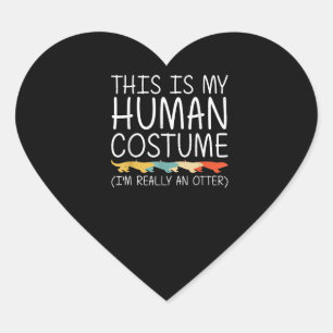 ottergift   Andere Halloween menselijk kostuum DIY Hart Sticker