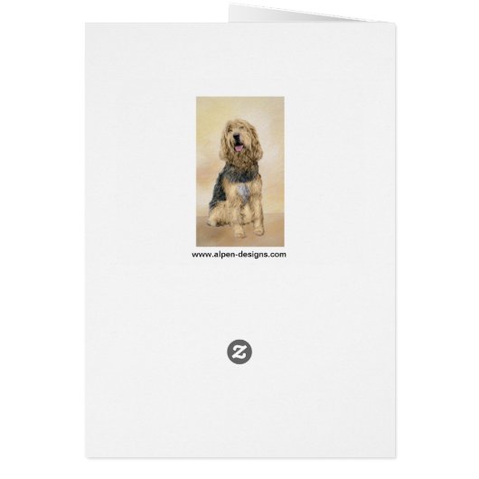 Otterhondschildering - Kute Original Dog Art (Achterkant)