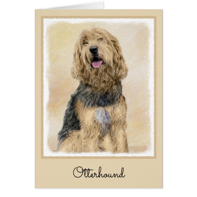 Otterhondschildering - Kute Original Dog Art (Voorkant)