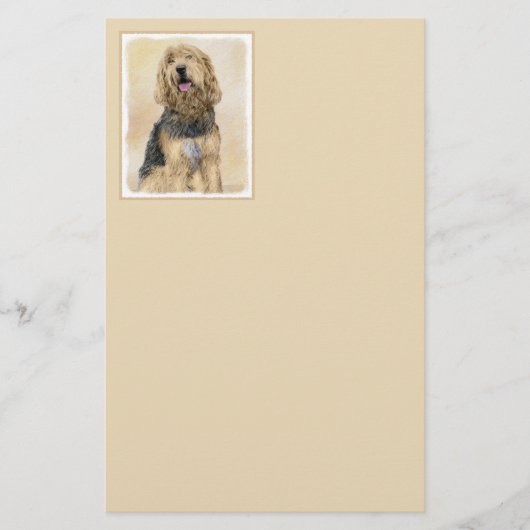 Otterhondschildering - Kute Original Dog Art Briefpapier (Voorkant)