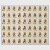 Otterhondschildering - Kute Original Dog Art Cadeaupapier (Vlak)