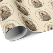 Otterhondschildering - Kute Original Dog Art Cadeaupapier (Rol Hoek)