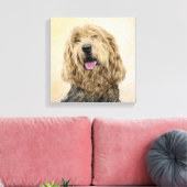 Otterhondschildering - Kute Original Dog Art Canvas Afdruk (Insitu (Woonkamer))