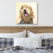 Otterhondschildering - Kute Original Dog Art Canvas Afdruk (Insitu (Slaapkamer))