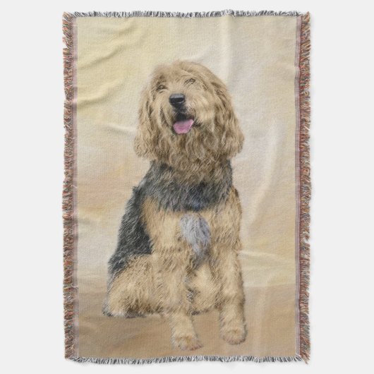 Otterhondschildering - Kute Original Dog Art Deken (Voorkant Verticaal)