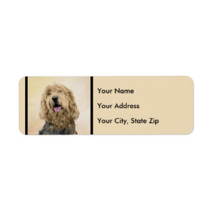 Otterhondschildering - Kute Original Dog Art Etiket
