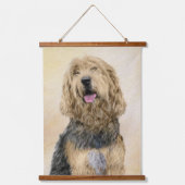Otterhondschildering - Kute Original Dog Art Hangend Wandkleed (Voorkant)
