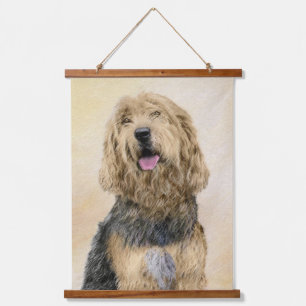 Otterhondschildering - Kute Original Dog Art Hangend Wandkleed