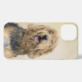 Otterhondschildering - Kute Original Dog Art iPhone Hoesje (Achterkant horizontaal)