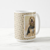 Otterhondschildering - Kute Original Dog Art Koffiemok (Voorkant rechts)