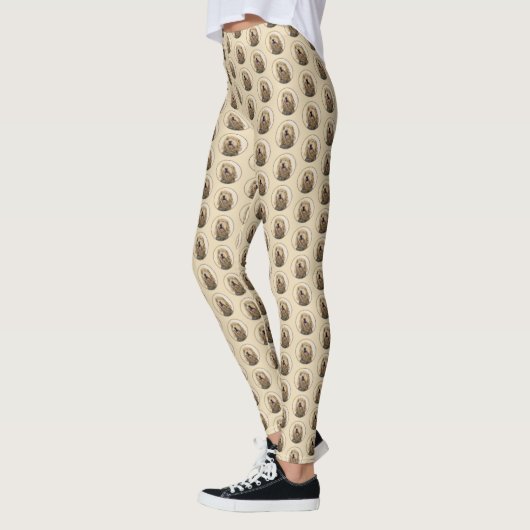 Otterhondschildering - Kute Original Dog Art Leggings (Links)
