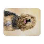 Otterhondschildering - Kute Original Dog Art Magneet (Horizontaal)