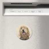 Otterhondschildering - Kute Original Dog Art Magneet (Insitu (Vaatwasser))