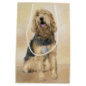 Otterhondschildering - Kute Original Dog Art Medium Cadeauzakje (Achterkant)