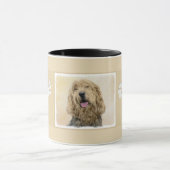 Otterhondschildering - Kute Original Dog Art Mok (Midden)