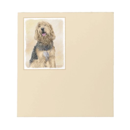 Otterhondschildering - Kute Original Dog Art Notitieblok (Voorkant)