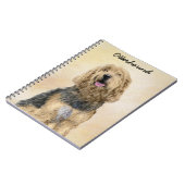 Otterhondschildering - Kute Original Dog Art Notitieboek (Linkerzijde)