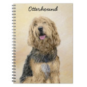 Otterhondschildering - Kute Original Dog Art Notitieboek (Voorkant)