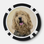 Otterhondschildering - Kute Original Dog Art Poker Chips (Achterkant)