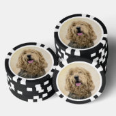 Otterhondschildering - Kute Original Dog Art Poker Chips (Opstapeling)