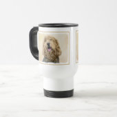 Otterhondschildering - Kute Original Dog Art Reisbeker (Voorkant links)