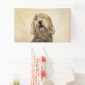 Otterhondschildering - Kute Original Dog Art Spandoek (Insitu)