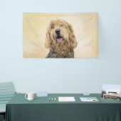 Otterhondschildering - Kute Original Dog Art Spandoek (Beurs)