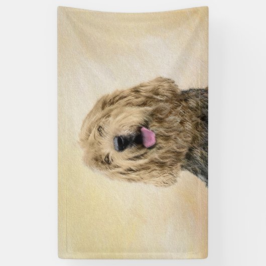 Otterhondschildering - Kute Original Dog Art Spandoek (Verticaal)