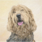 Otterhondschildering - Kute Original Dog Art Sticker (Voorkant)