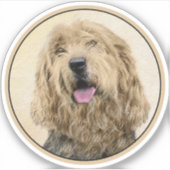 Otterhondschildering - Kute Original Dog Art Sticker (Voorkant)