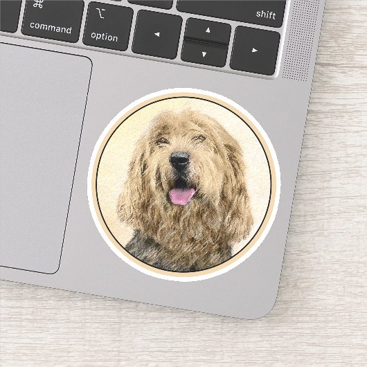 Otterhondschildering - Kute Original Dog Art Sticker (Detail)