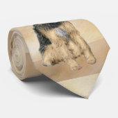 Otterhondschildering - Kute Original Dog Art Stropdas (Opgerold)