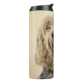 Otterhondschildering - Kute Original Dog Art Thermosbeker (Gedraaid links)