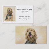 Otterhondschildering - Kute Original Dog Art Visitekaartje (Voorkant / Achterkant)