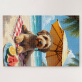 Otterhound Beach Relax Scene Legpuzzel (Horizontaal)