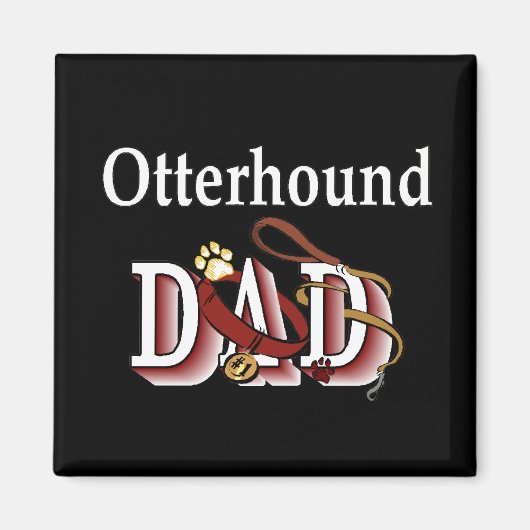 otterhound dad Magnet (Voorkant)