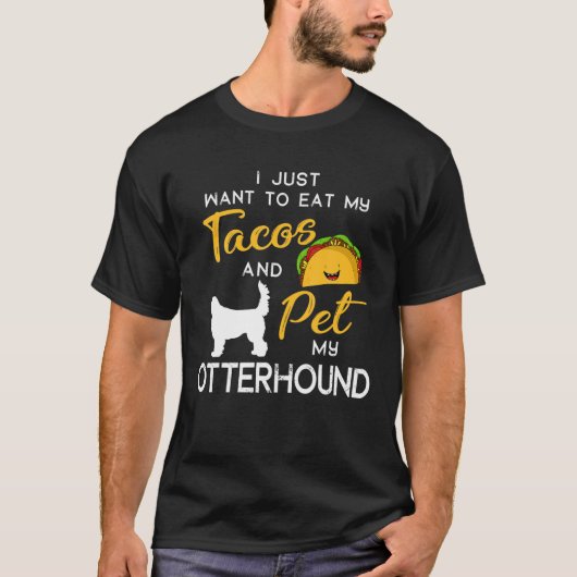 Otterhound Dog Tacos Lover, eigenaar van Kerstmis  T-shirt (Voorkant)